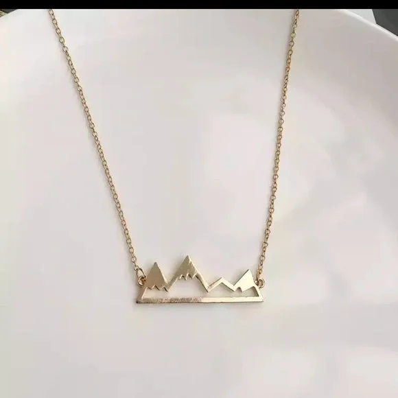 Gold Filled Mountain Necklace - Picture 3 of 3